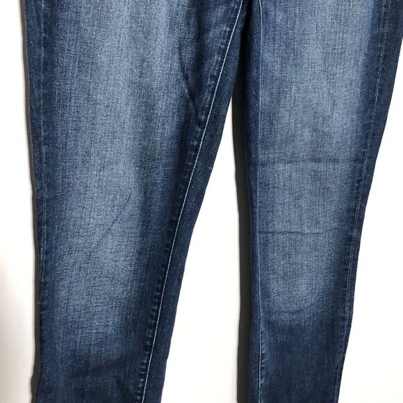 Loft Jeans Womens 8 Modern Skinny Mid Rise Tapered Medium Wash Raw Hem Ankle - Picture 3 of 12